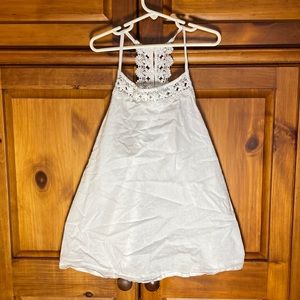 Abercrombie Kids White Fancy Detailed Tank Top
